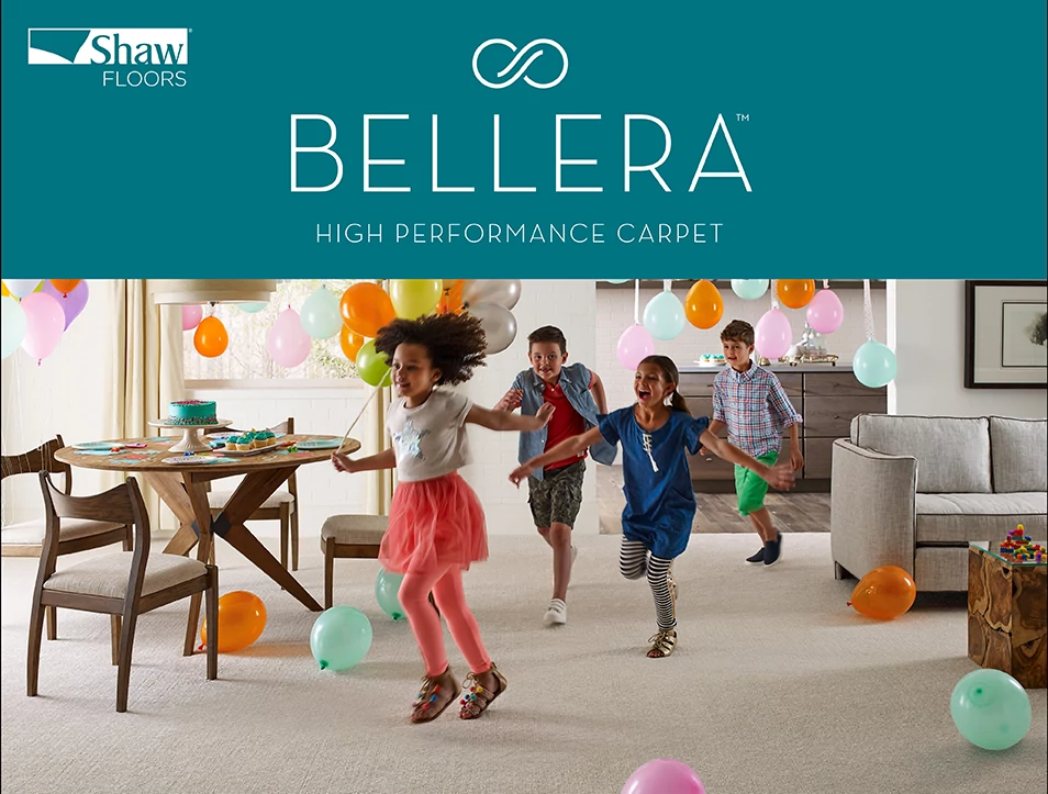 Bellera Carpet promo image of a kids party from C G Interiors in San Leandro, CA