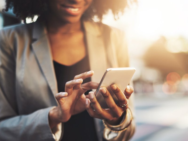 Woman on phone - C G Interiors in San Leandro, CA
